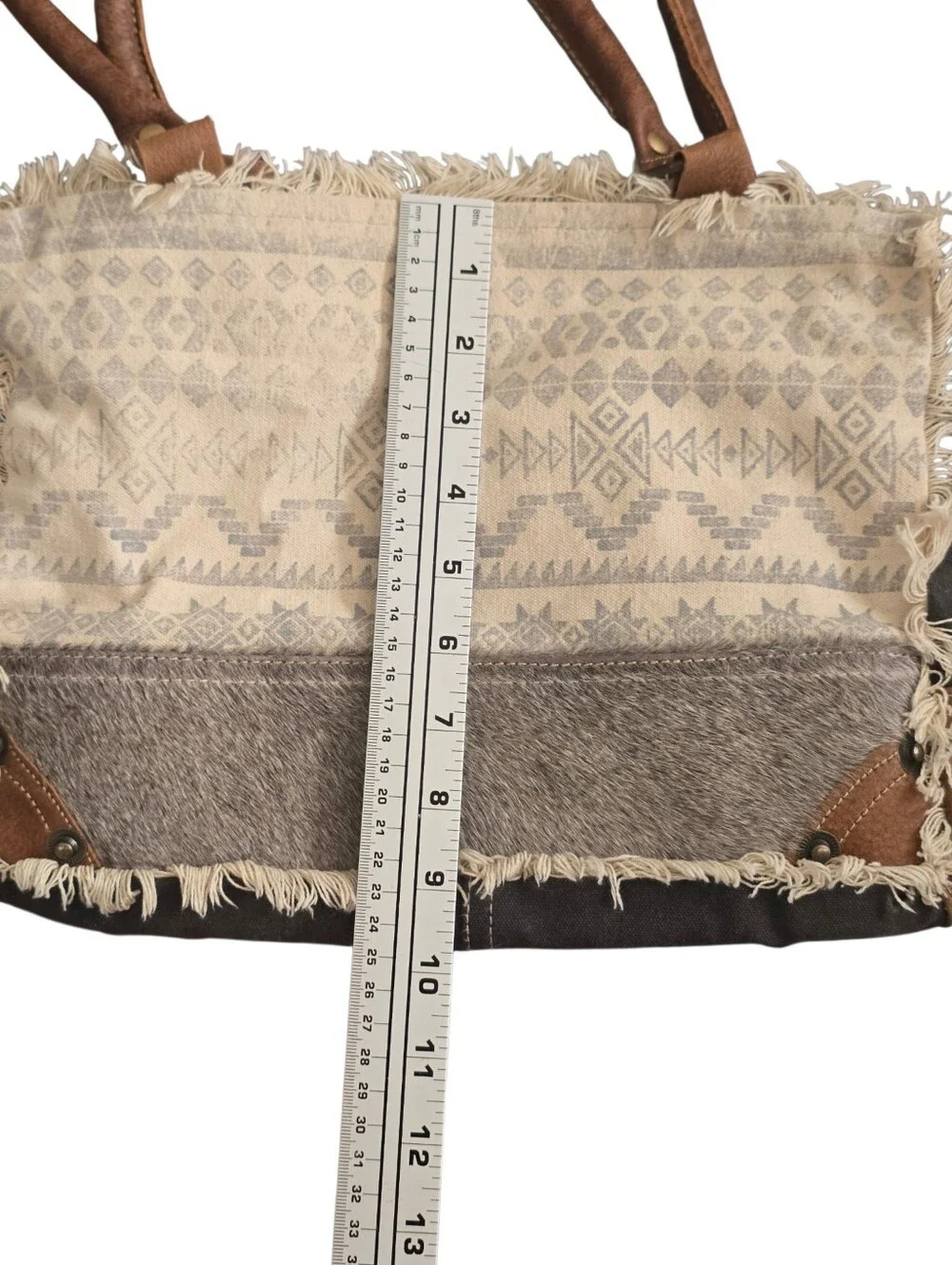 Myra Bag Mixed Print Hairow Bag Purse